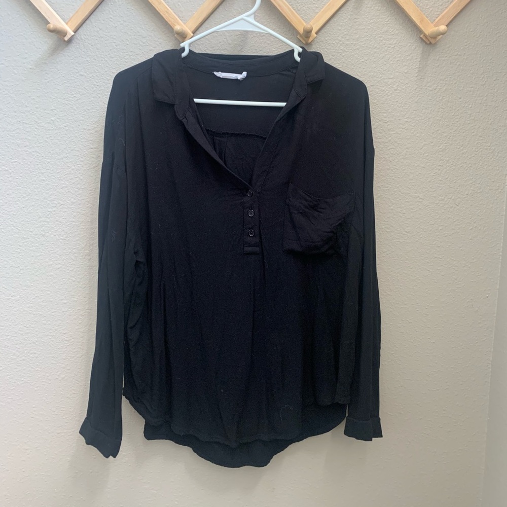 LUSH | HALF BUTTON UP | LONG SLEEVE